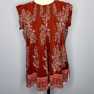 MADEWELL Sleeveless Silk Floral Top-AS-IS